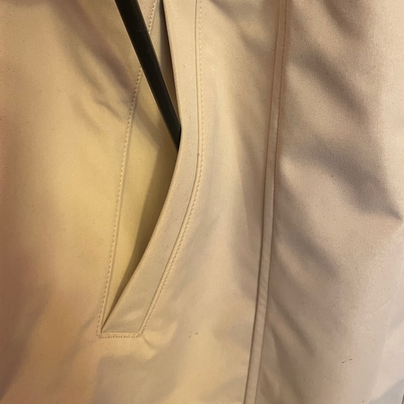 Dennis Basso Women's Hooded Lined Rain Jacket Hooded Tan 2x Removable Hood - Picture 4 of 9